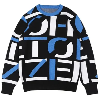 Men Sweater Pullover Jacquard Pattern Knitwear Long Sleeve Crew Neck Knitted Winter Knit Sweater for Men